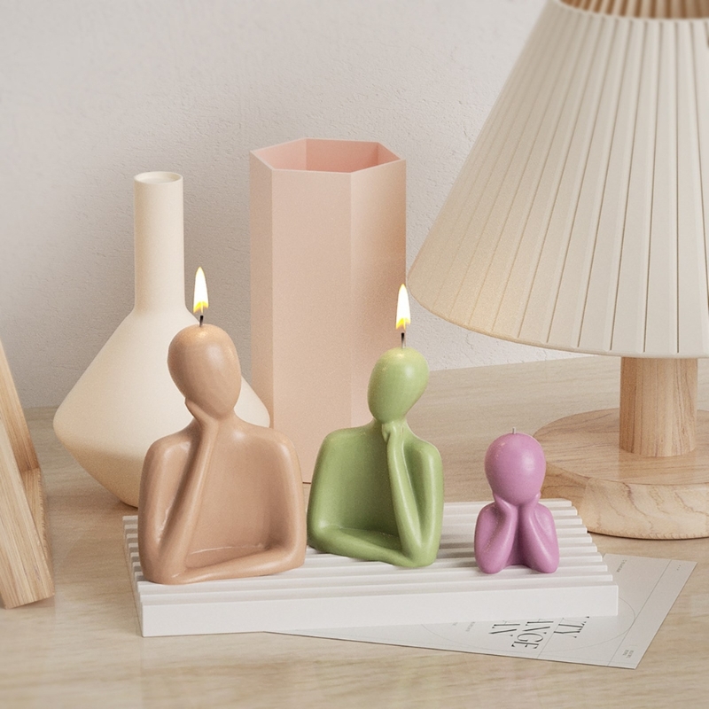 Candle Supplies Wholesale - 3D Family Candle Silicone Molds Abstract