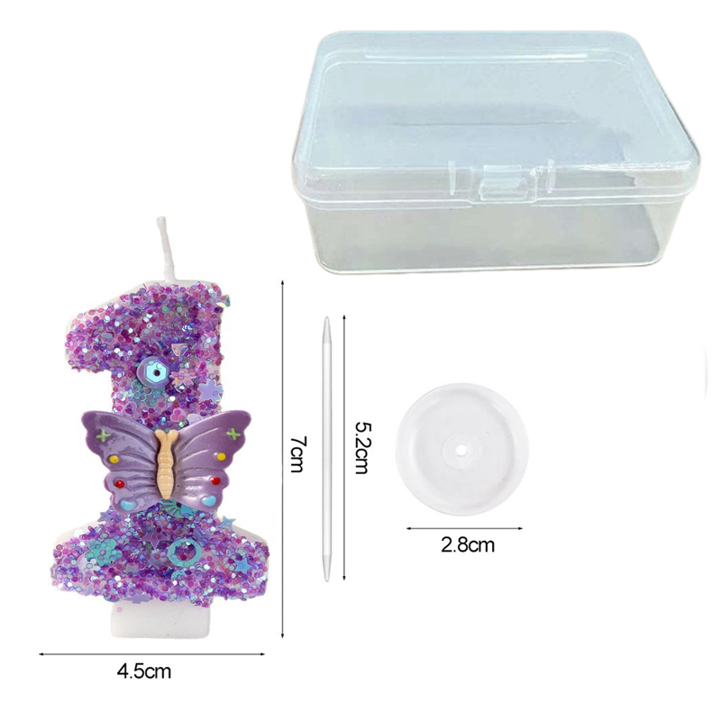 Purple Butterfly Number 0-9 Bi - Candle Supplies Luxury avis et prix