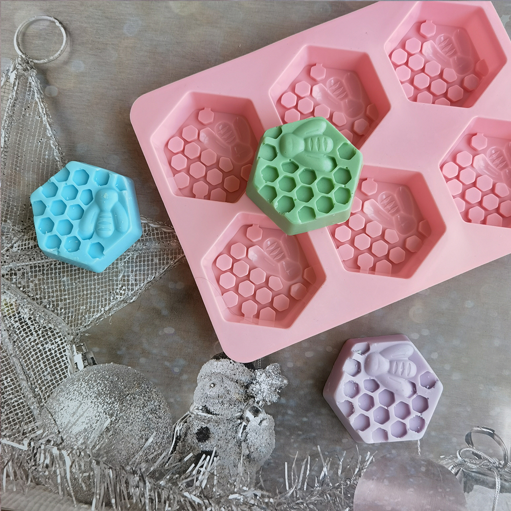 Silicone Hexagonal Bee Soap Mo - Candle Supplies Wholesale avis et prix