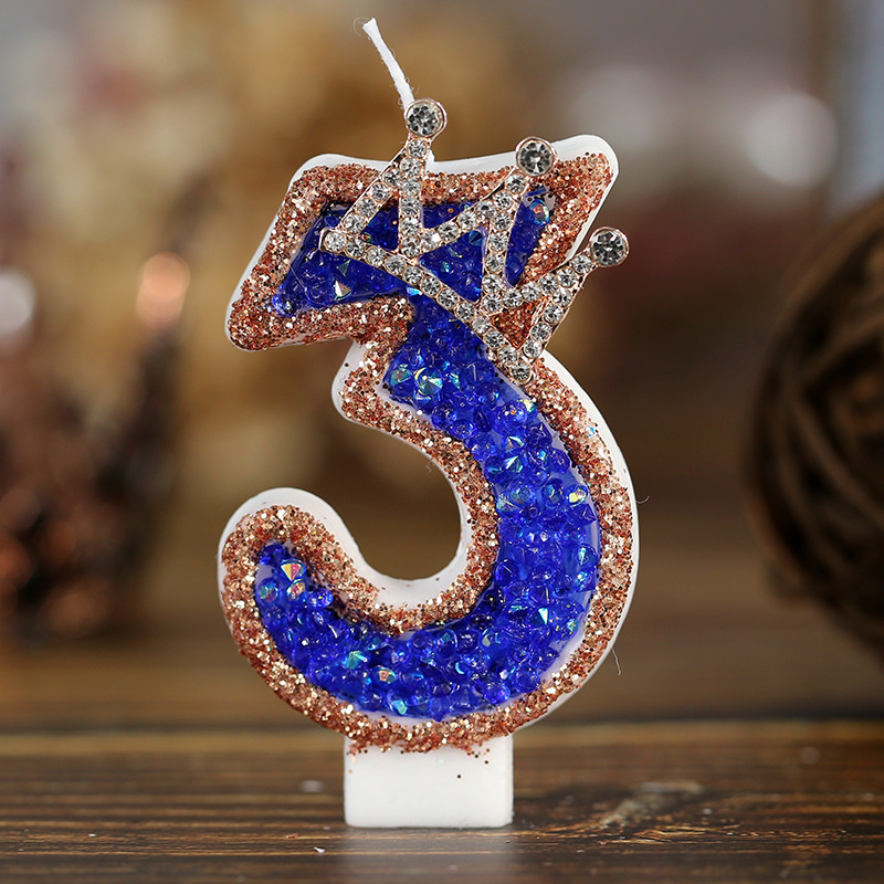 Blue Birthday Numbers Candles  - Candle Supplies Luxury avis et prix