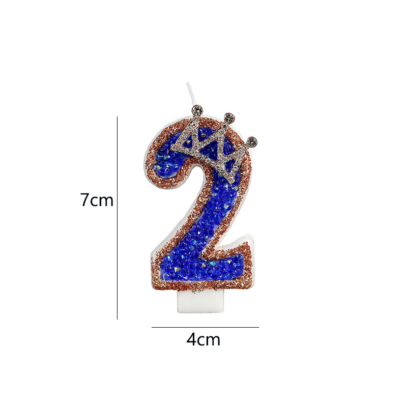 Blue Birthday Numbers Candles  - Candle Supplies Luxury avis et prix