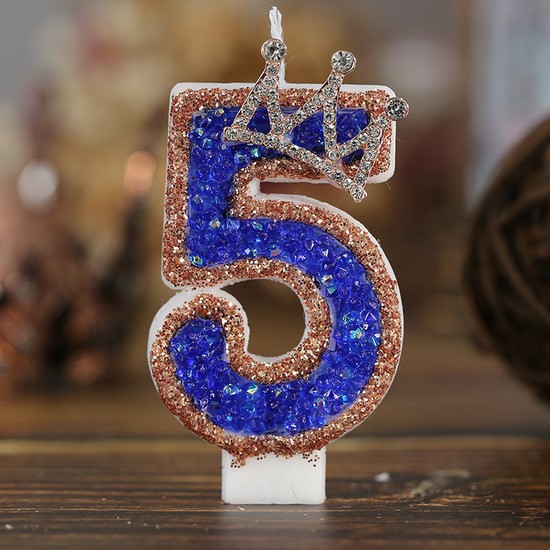 Blue Birthday Numbers Candles  - Candle Supplies Luxury avis et prix