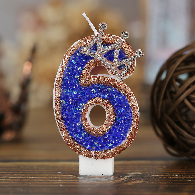 Blue Birthday Numbers Candles  - Candle Supplies Luxury avis et prix