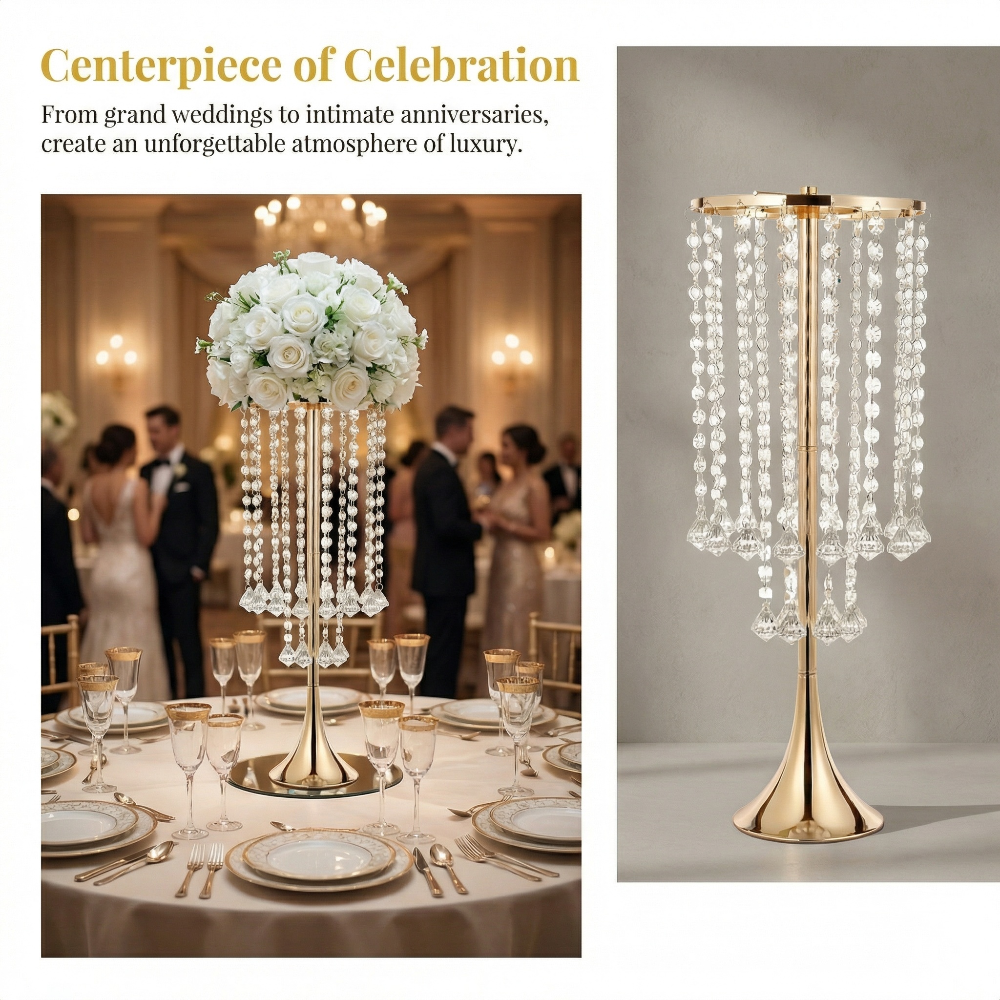 2/10pcs Luxury Crystal Flower  - Candle Supplies Luxury avis et prix