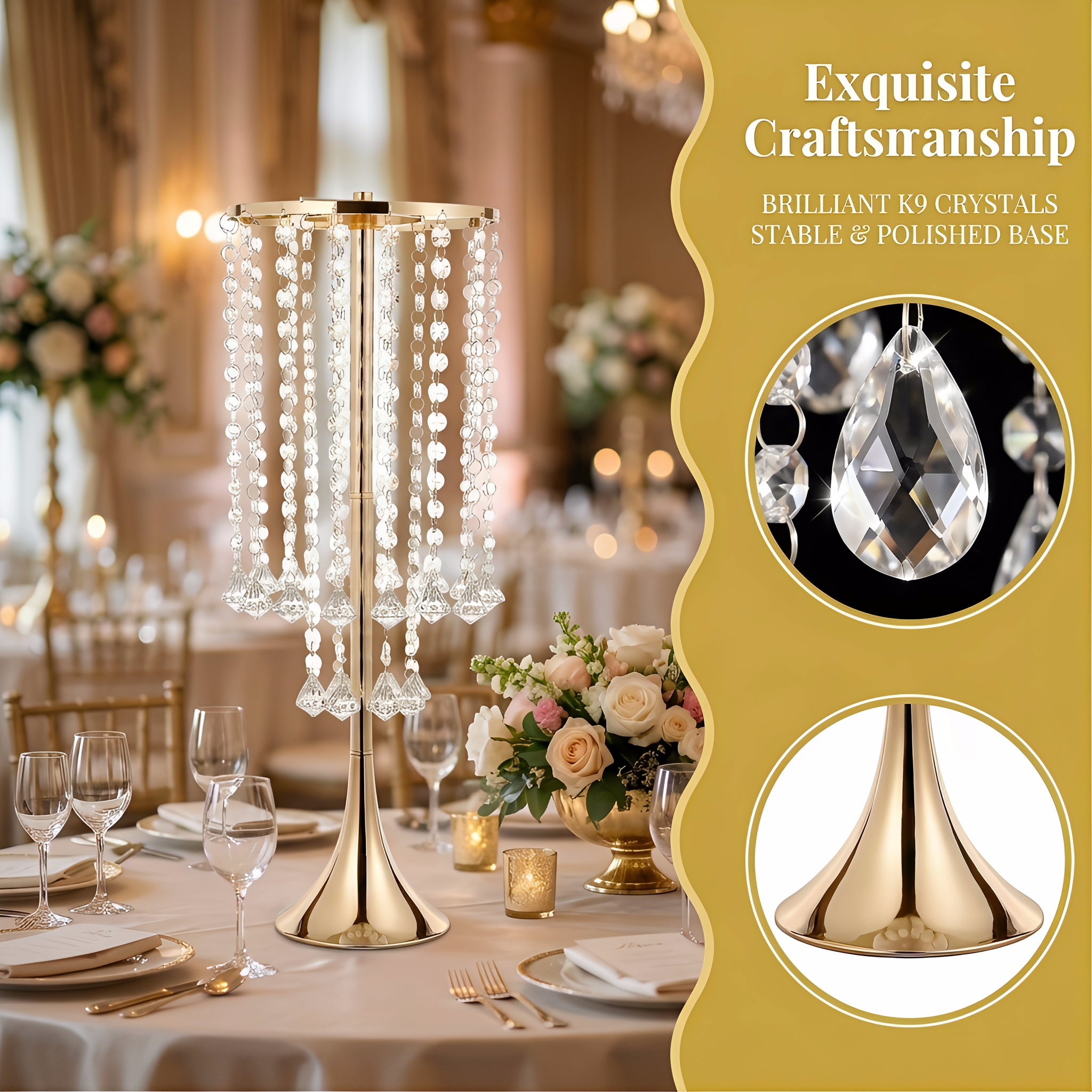 2/10pcs Luxury Crystal Flower  - Candle Supplies Luxury avis et prix