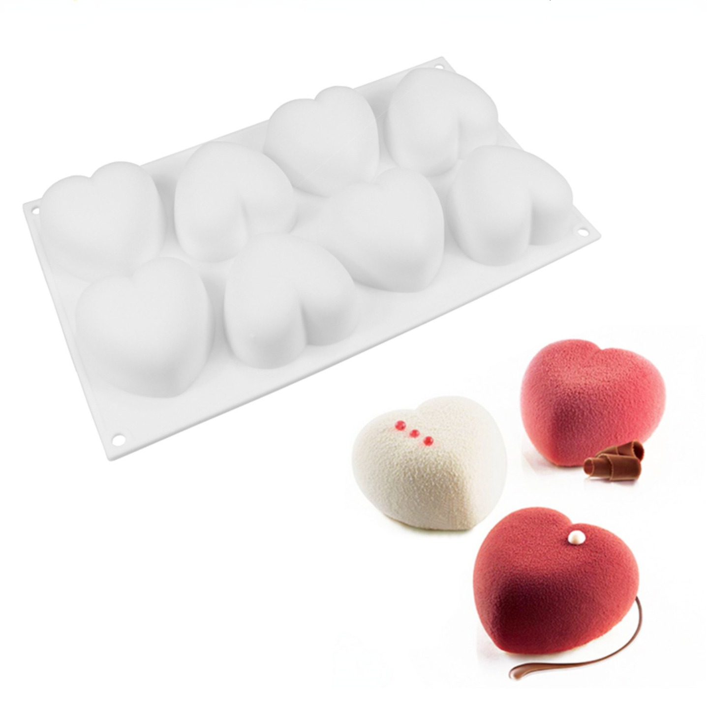 Love Heart Silicone Soap Mold  - Candle Supplies Wholesale avis et prix