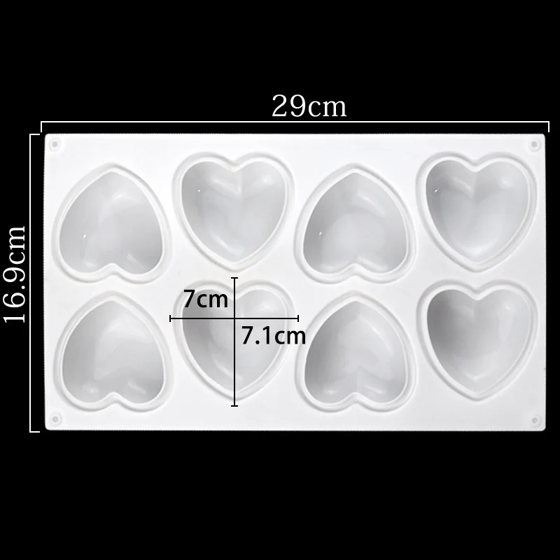 Love Heart Silicone Soap Mold  - Candle Supplies Wholesale avis et prix