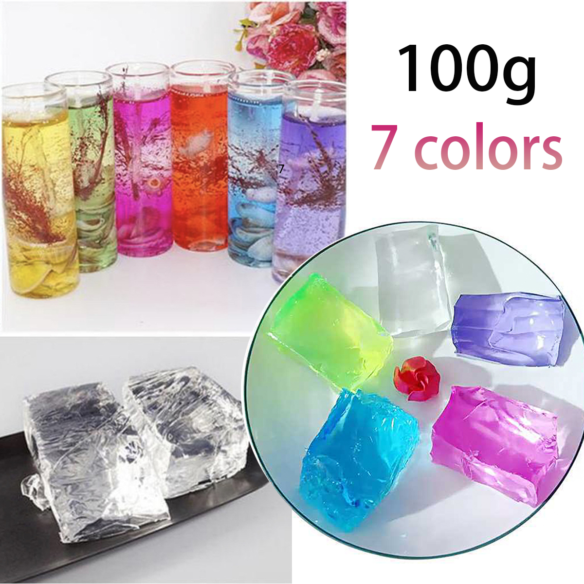 100G 7Colors Jelly Wax DIY Han - Candle Supplies Wholesale avis et prix
