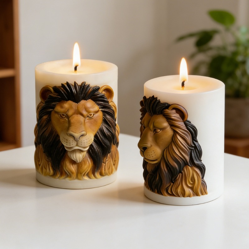 Animals Lion Candle Molds Sili - Candle Supplies Luxury avis et prix