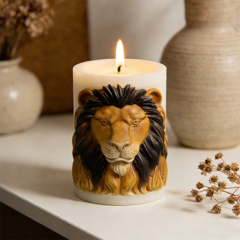 Animals Lion Candle Molds Sili - Candle Supplies Luxury avis et prix