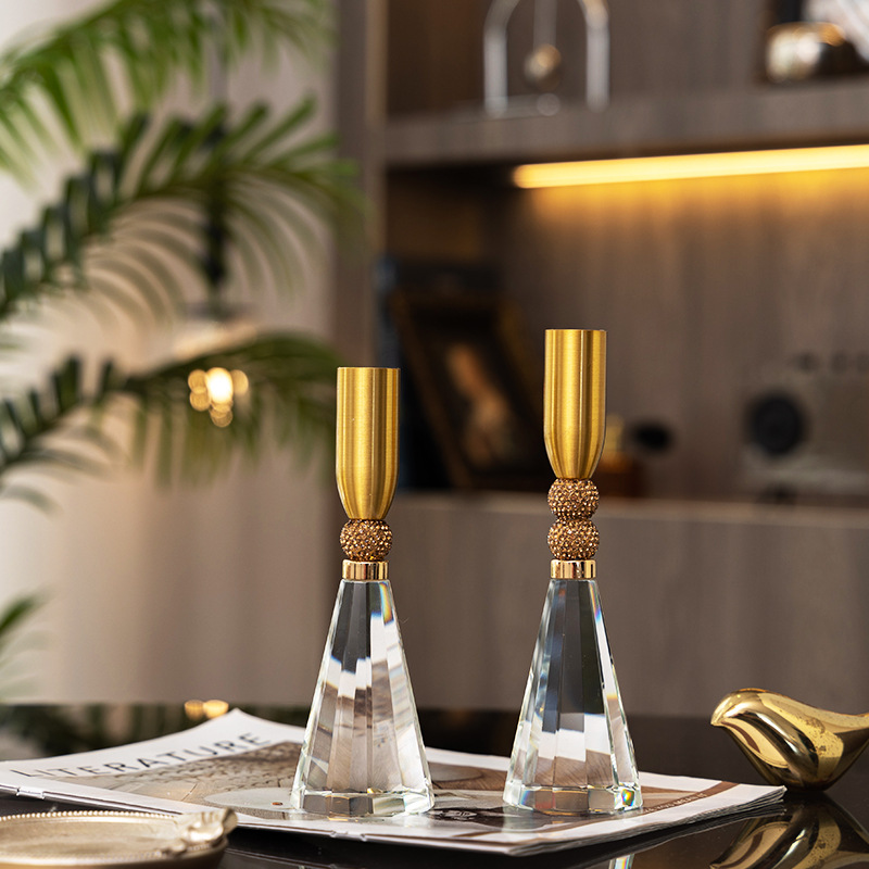 Crystal glass candle holder su - Candle Supplies Luxury avis et prix