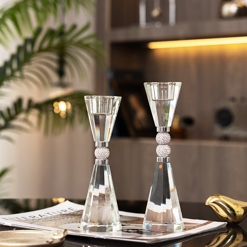 Crystal glass candle holder su - Candle Supplies Luxury avis et prix