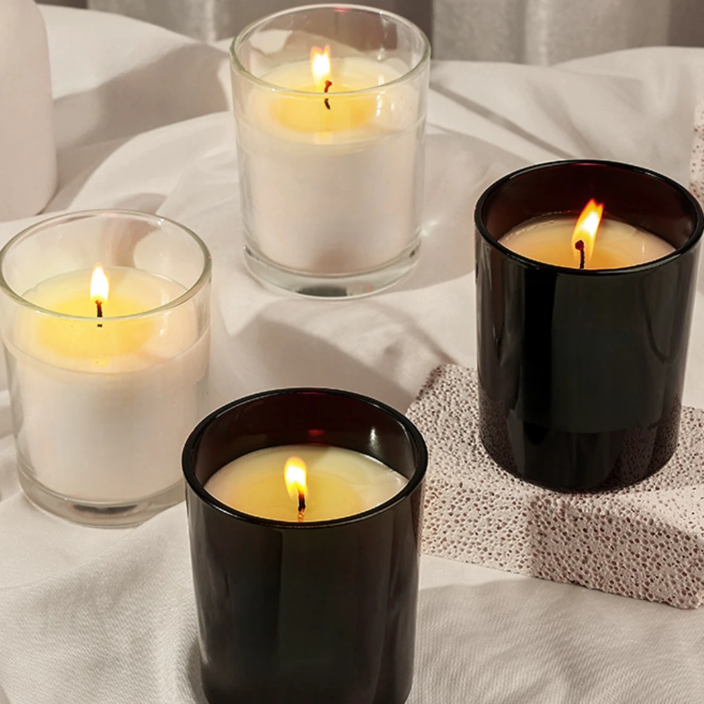 Luxury Glass Candle Jar Black  - Candle Supplies Luxury avis et prix